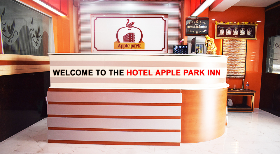 24-hour reception at Hotel Apple Park Inn, the best family hotel in Trichy near Chatram Bus Stand